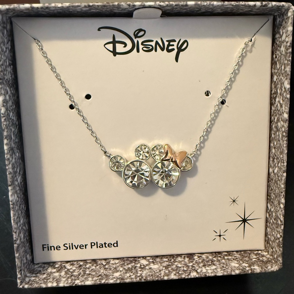 Disney Silver and Gold Sparkling Necklace